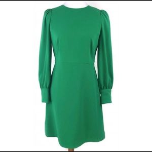 J.Crew Green Long Sleeves Sheath Dress